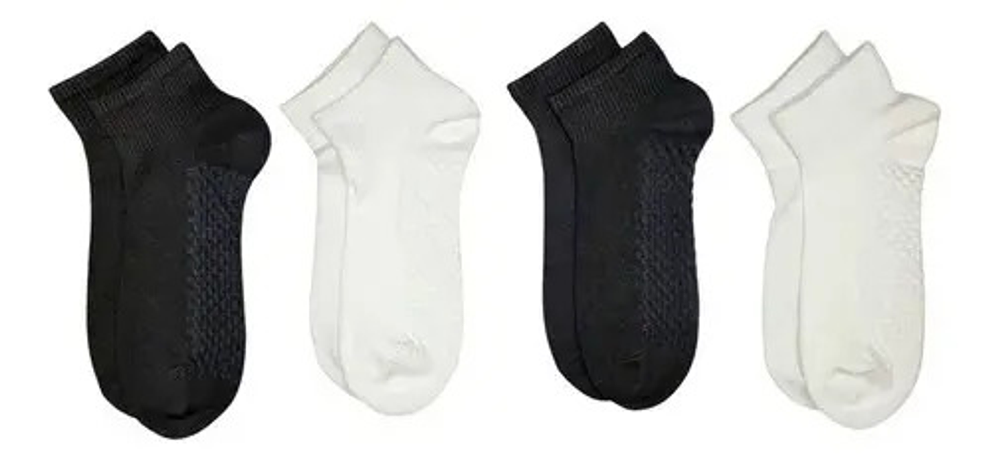 6 Pares Calcetines Tobilleros Bambú Hombre  2 1