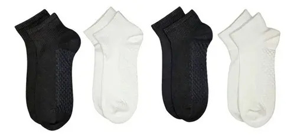 6 Pares Calcetines Tobilleros Bambú Hombre  2 1