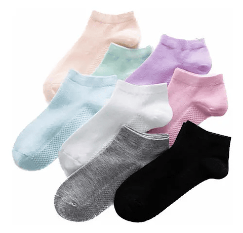Pack 12 Calcetines Bambú Tobilleras Mujer Algodón2