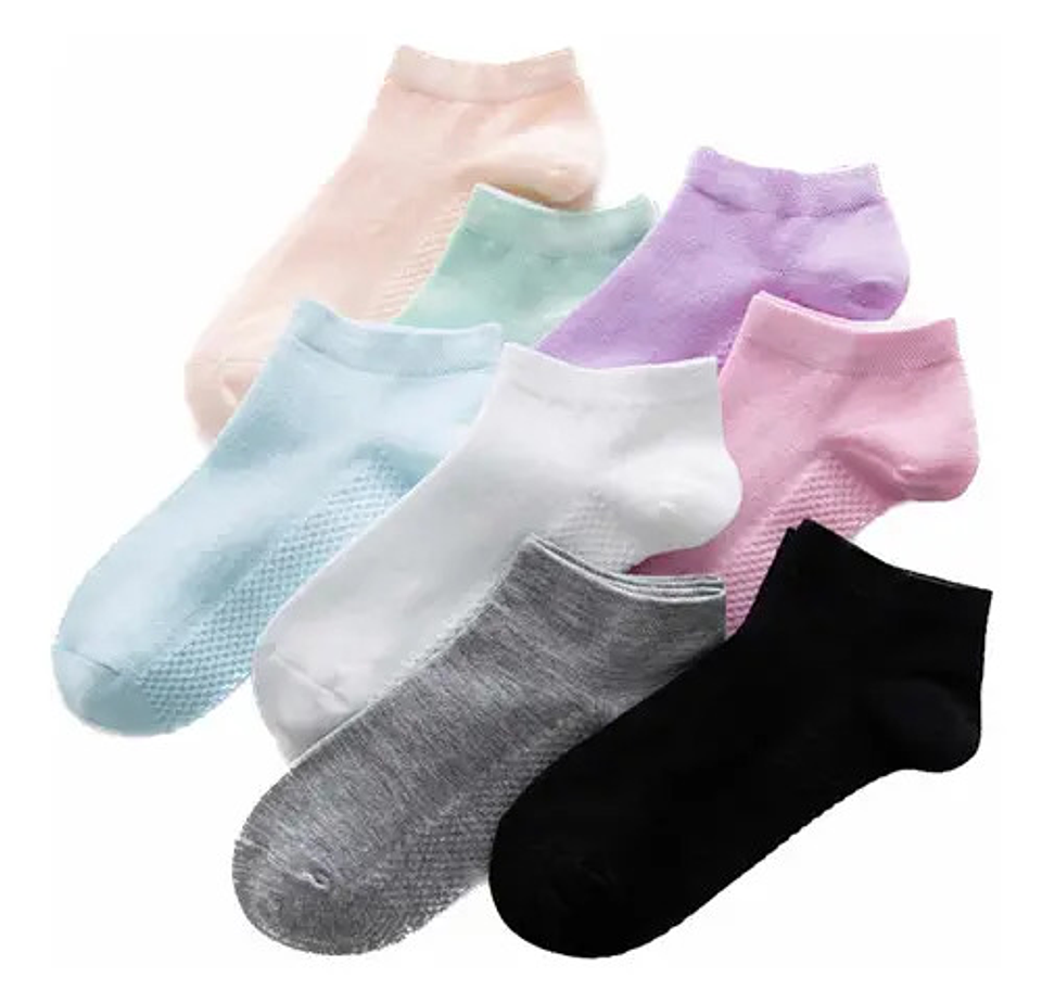 Pack 12 Calcetines Bambú Tobilleras Mujer Algodón2 1