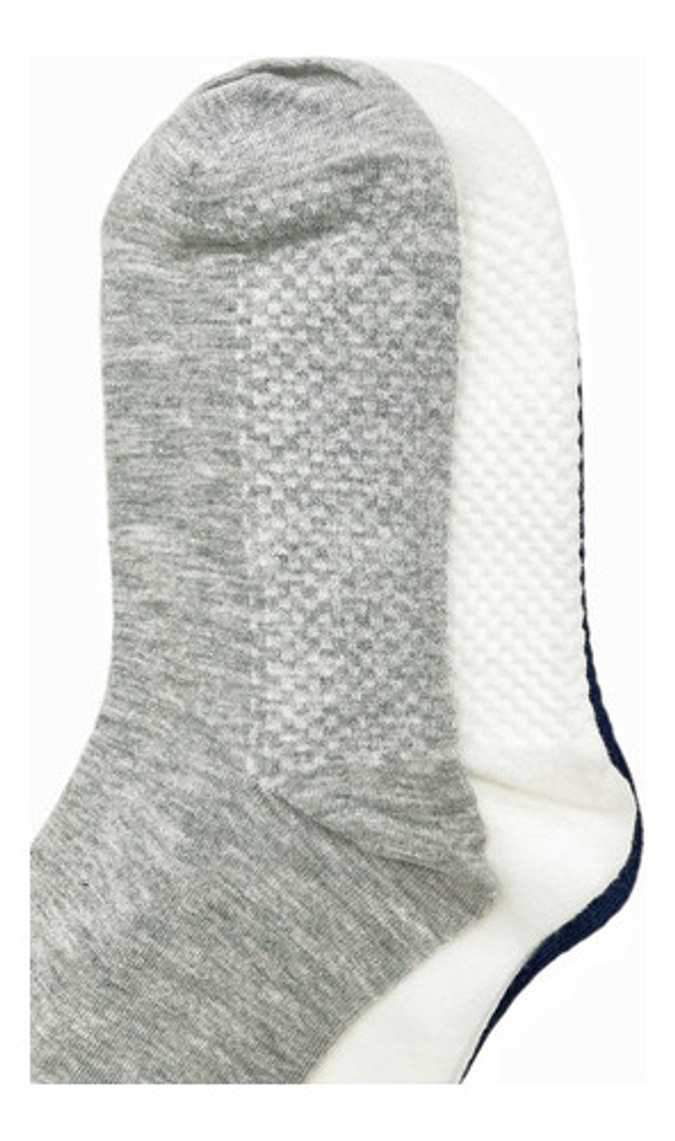 Pack12 Calcetín Deportivo Bambu Para Hombre Solo Blanco 5