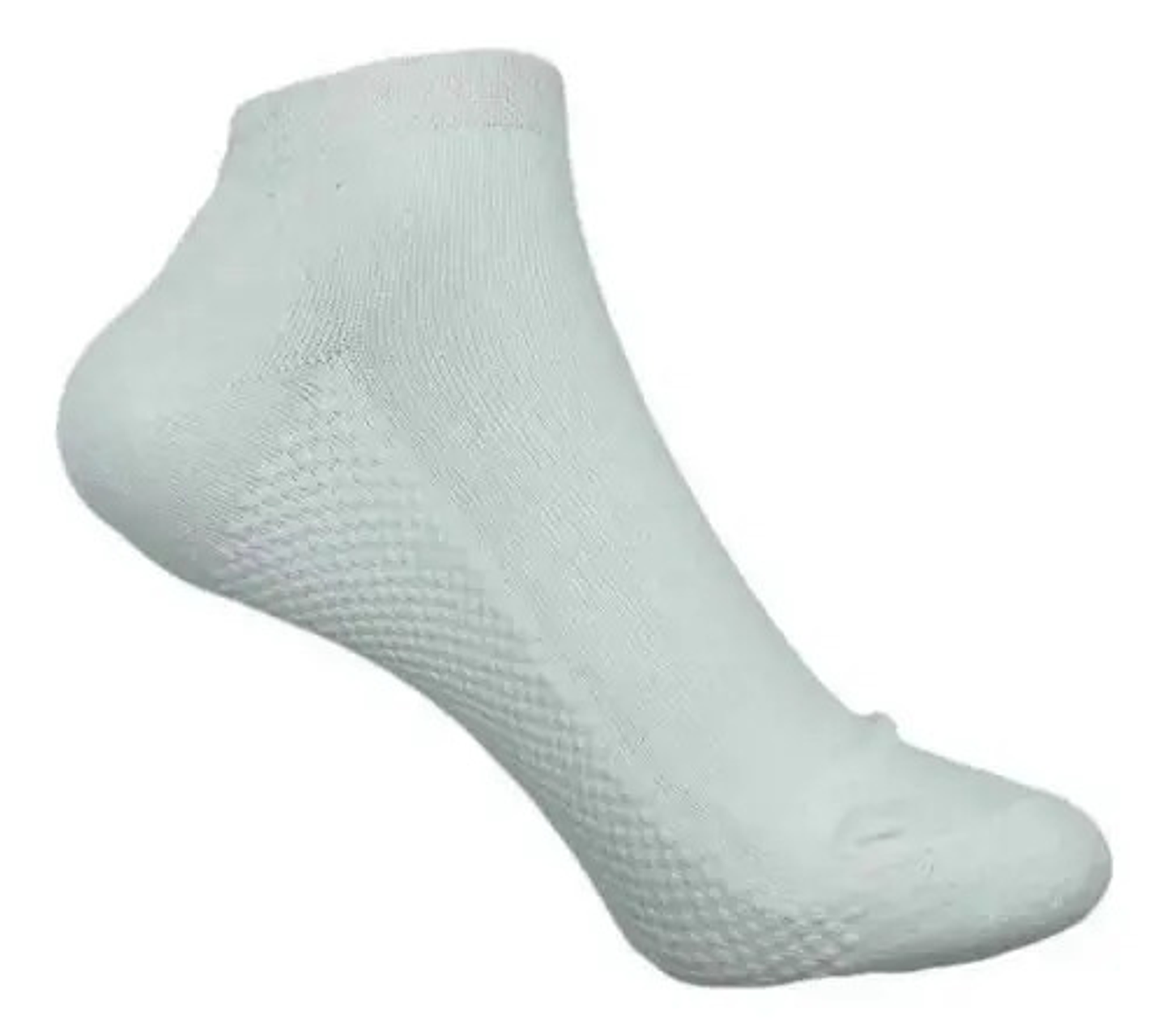 Pack12 Calcetín Deportivo Bambu Para Hombre Solo Blanco 7