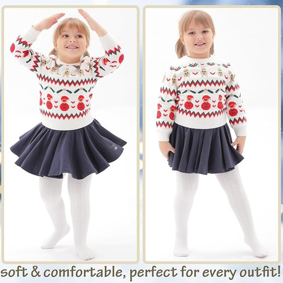 Pack 6 Pantys De Niña Algodón Con Diseño Talla0-12 Años 5