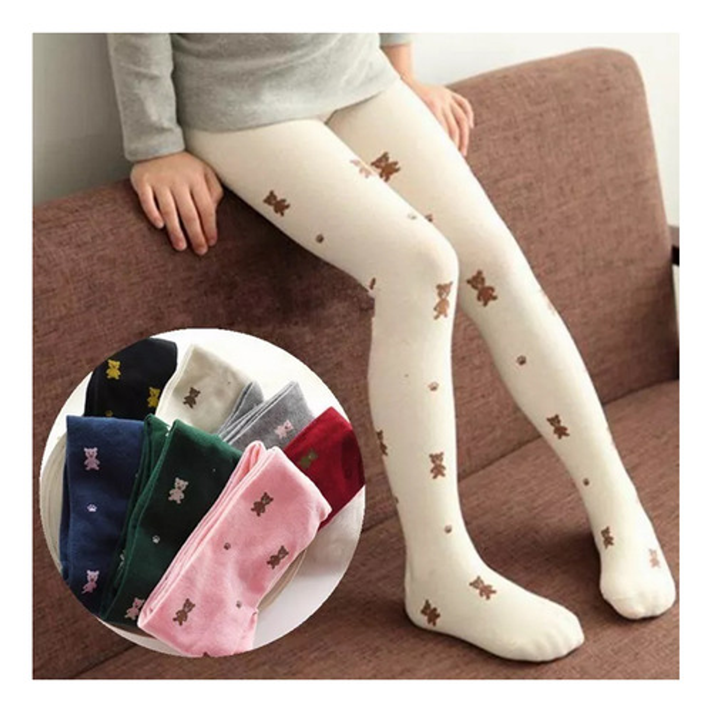 Pack 6 Pantys De Niña Algodón Con Diseño Talla0-12 Años 8