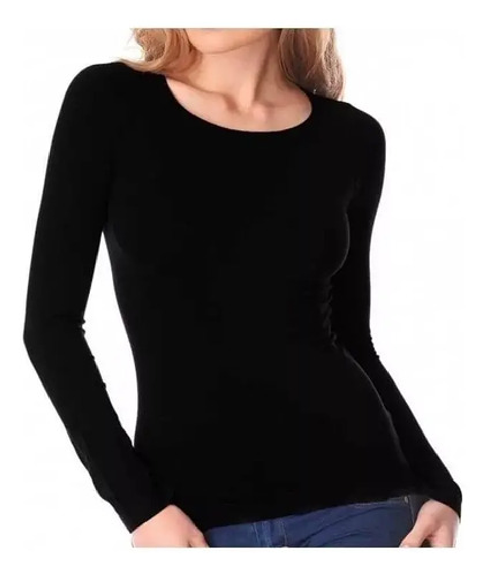 2 Camisetas Bambú Mujer Sin Polar Cuellos Redondo  2