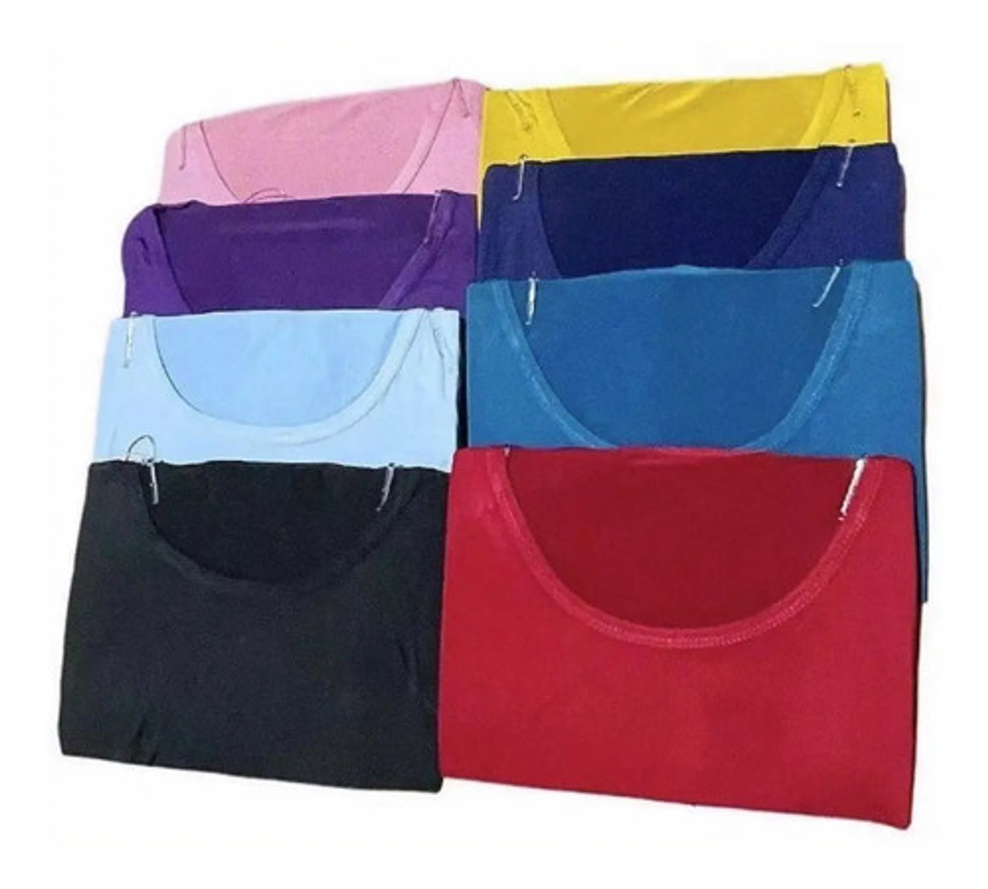 2 Camisetas Bambú Mujer Sin Polar Cuellos Redondo  3