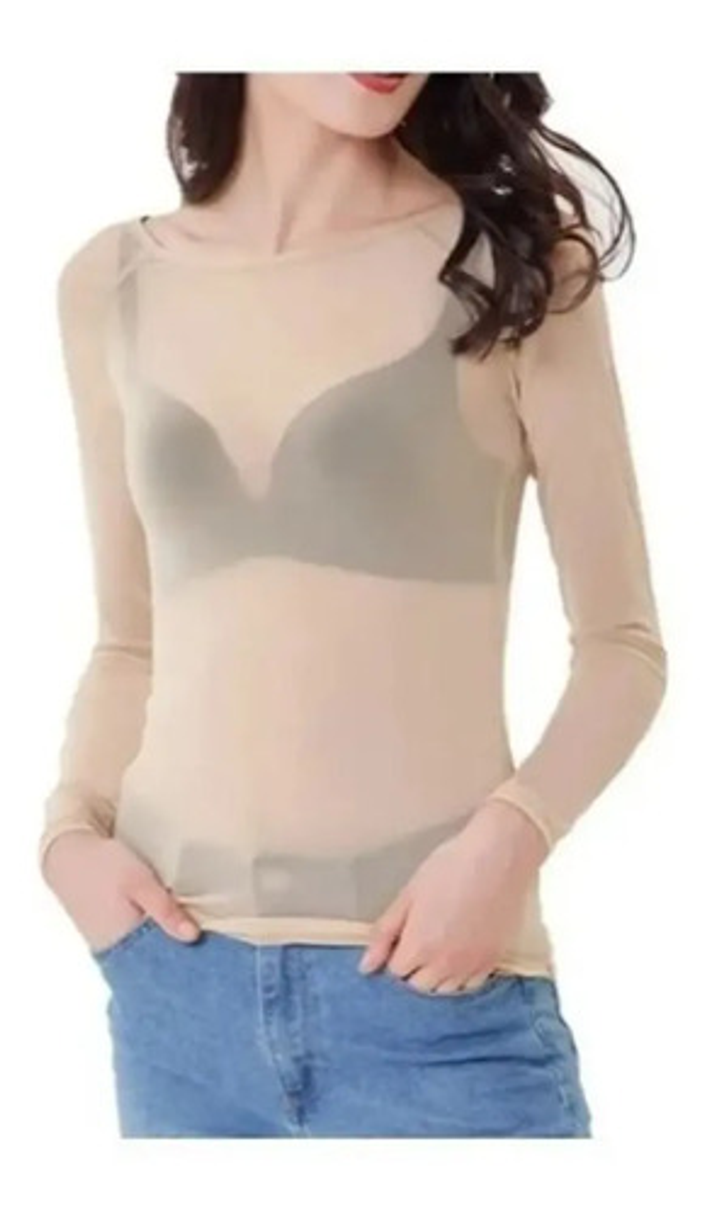 Pack 3 Camisetas Panty Talla Estándar (negro, Blanco, Piel) 19