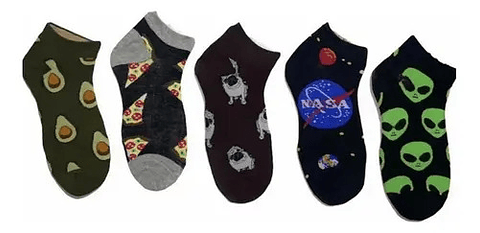 Pack 12 Pares Calcetines De Bambú Entretenidos Cortos T3