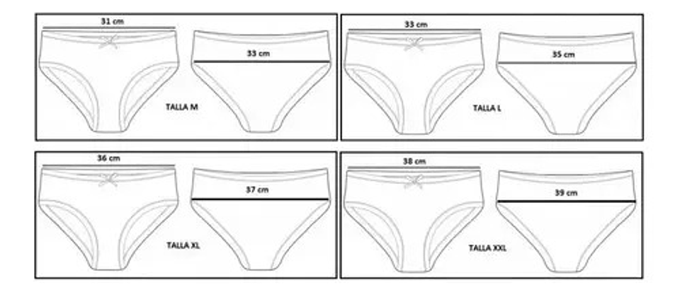 Pack 3 Calzones Bambu Tiro Alto Señora, Colores Surtidos 4