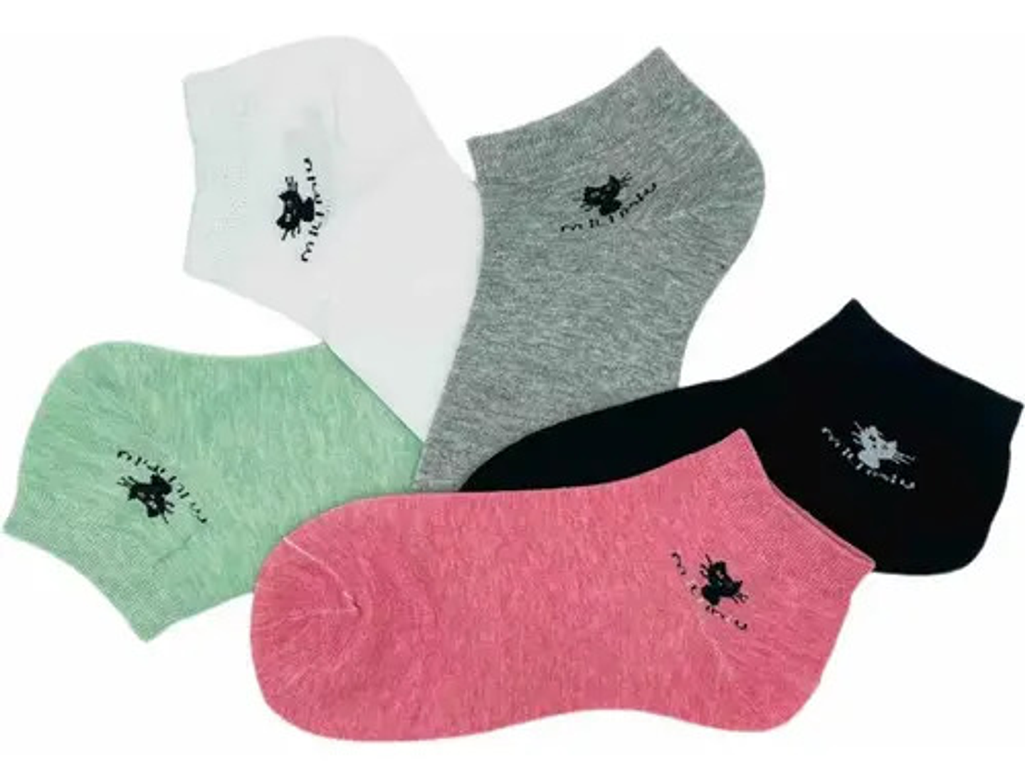 12 Pares Calcetines Tobillera Mujer Corto Algodón 2 3