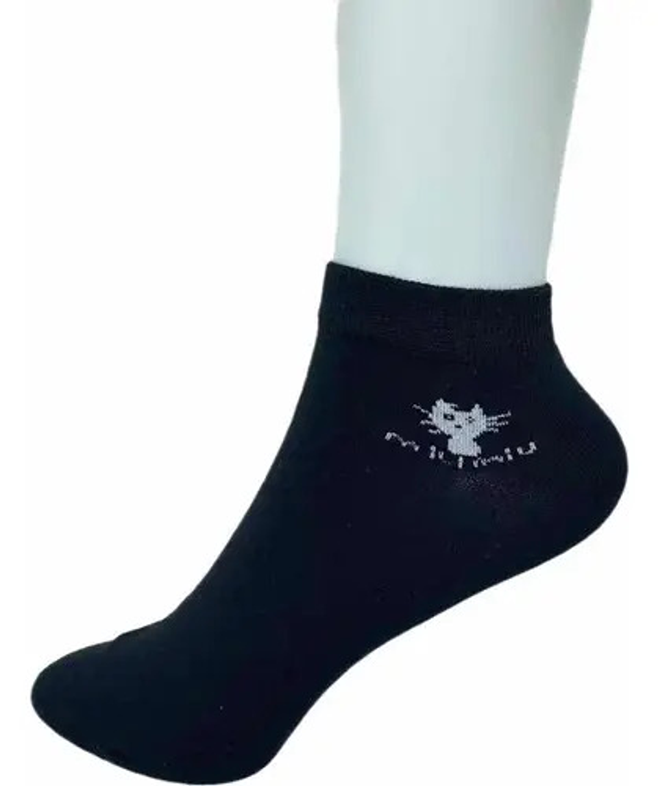 12 Pares Calcetines Tobillera Mujer Corto Algodón 2 4