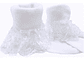 6 Pares Calcetines Blancos Niña Bebé Con Vuelitos  - Miniatura 1