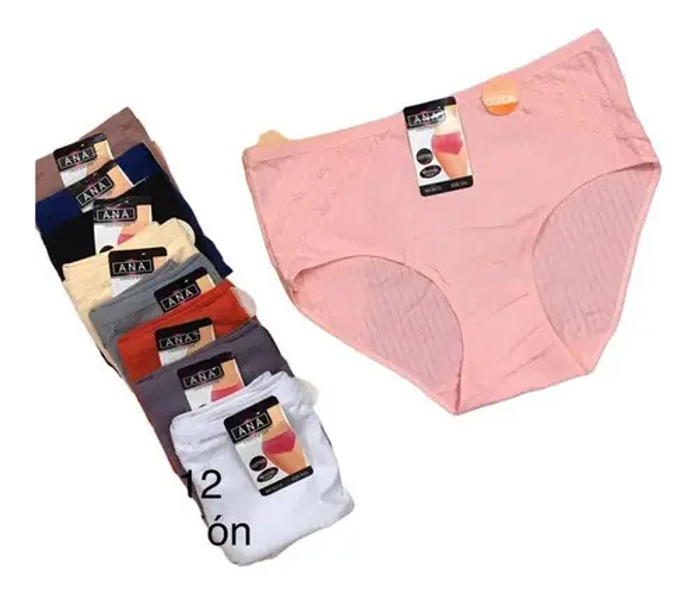 Pack 6 Calzones Mujer Grande Algodón  Tiro Alto Xl-xxxl 1