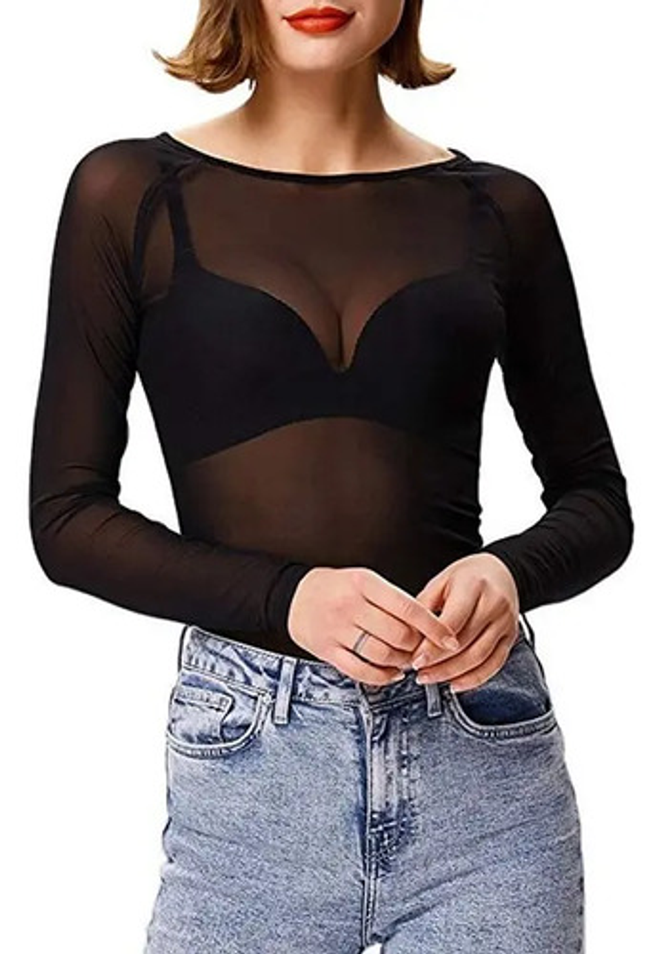 Pack 6 Camisetas Panty Talla Estándar (negro, Blanco, Piel) 7