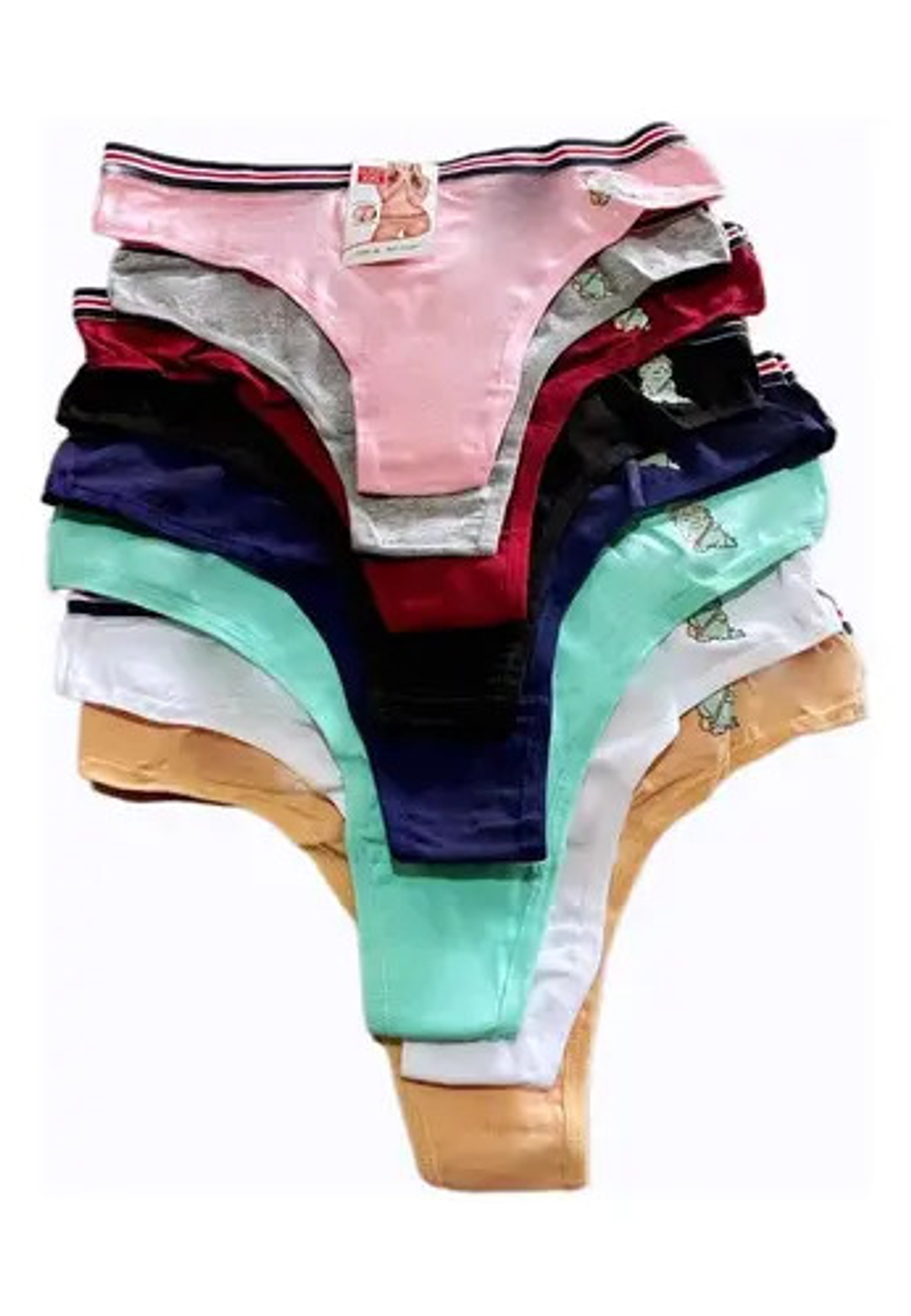 12 Sexy Calzones Colaless Tanga Baja Cintura Varios Algodón 2