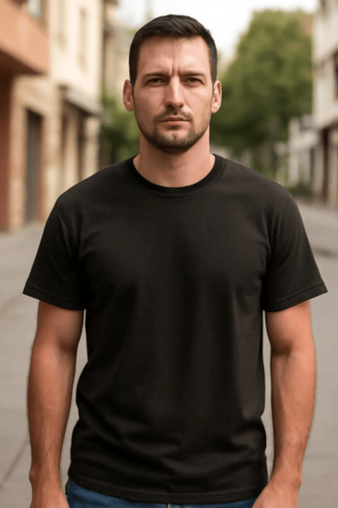 Camisetas Algodón Manga Corta, Azul,negra, Gris, Blanco