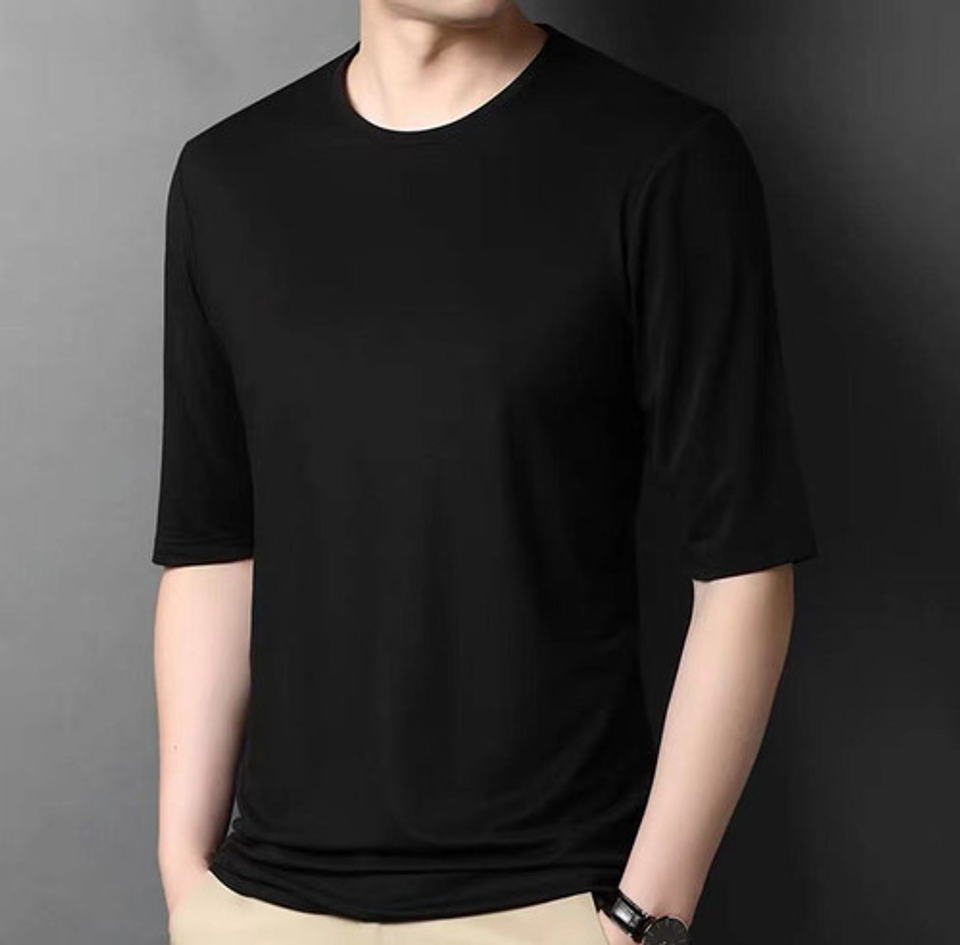 Camisetas Algodón Manga Corta, Azul,negra, Gris, Blanco 11