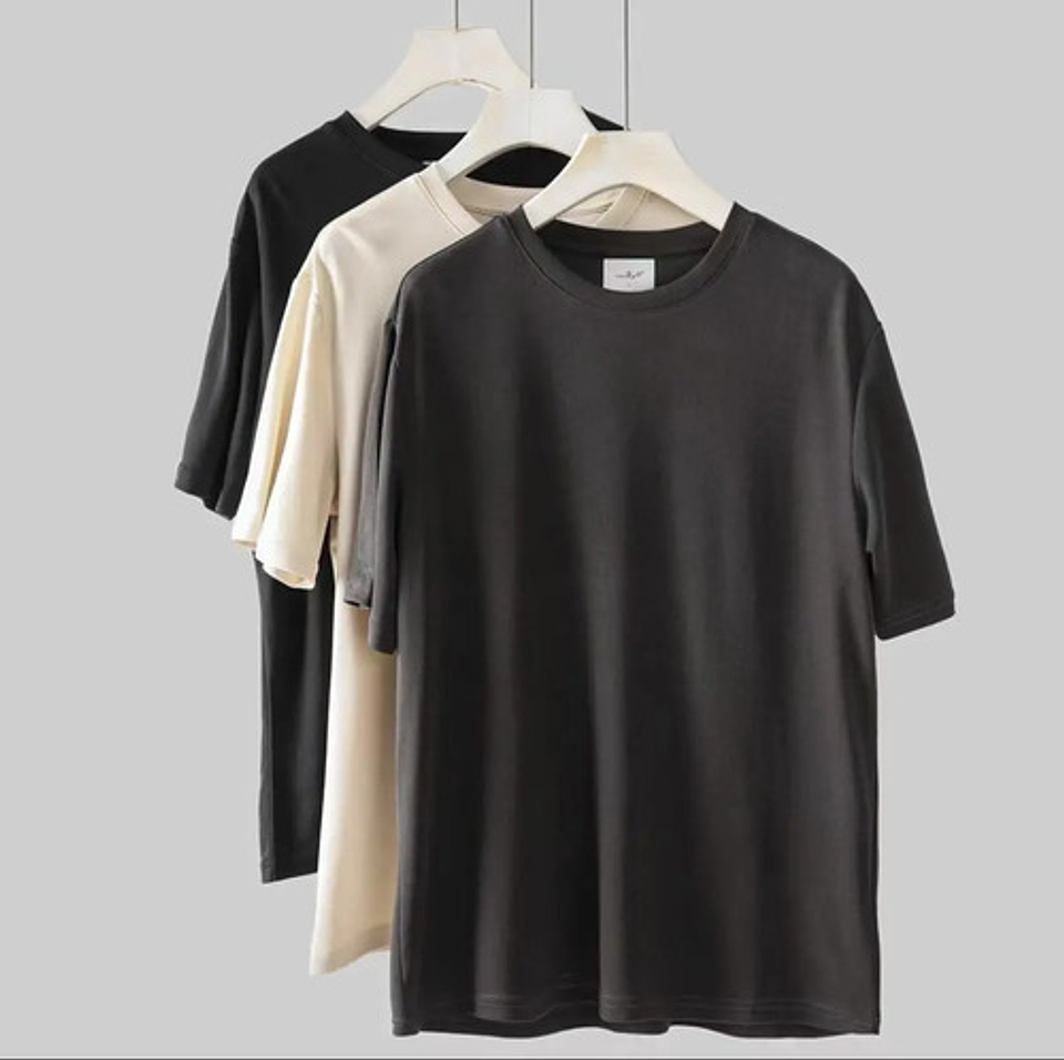 Camisetas Algodón Manga Corta, Azul,negra, Gris, Blanco 14