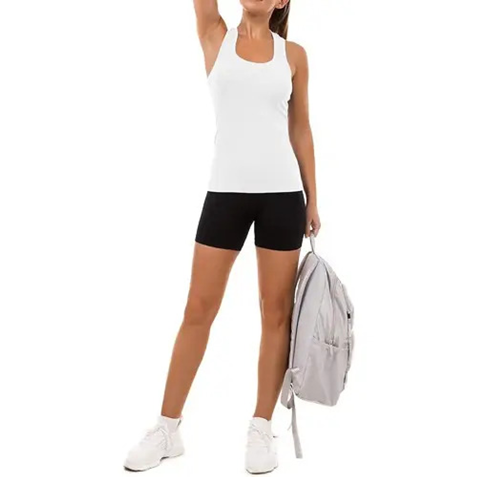 6 Camisetas Mujer Sin Manga Fibra Bambú . Musculosa Mujer 12