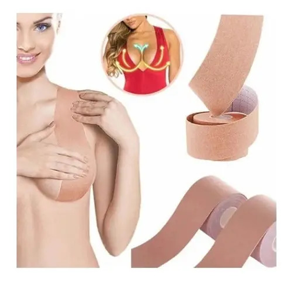Pack 1 Sostén Invisible Tipo Rollo  5mts*10cm 2