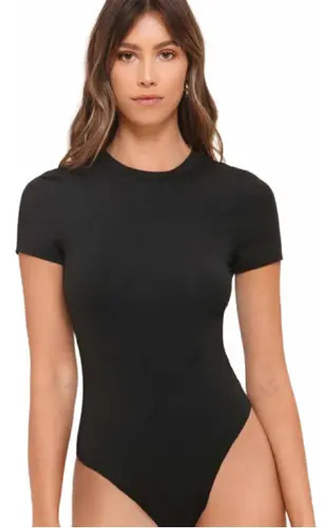 Pack 3 Body Mujer Liso Manga Corta Cuello Redondo