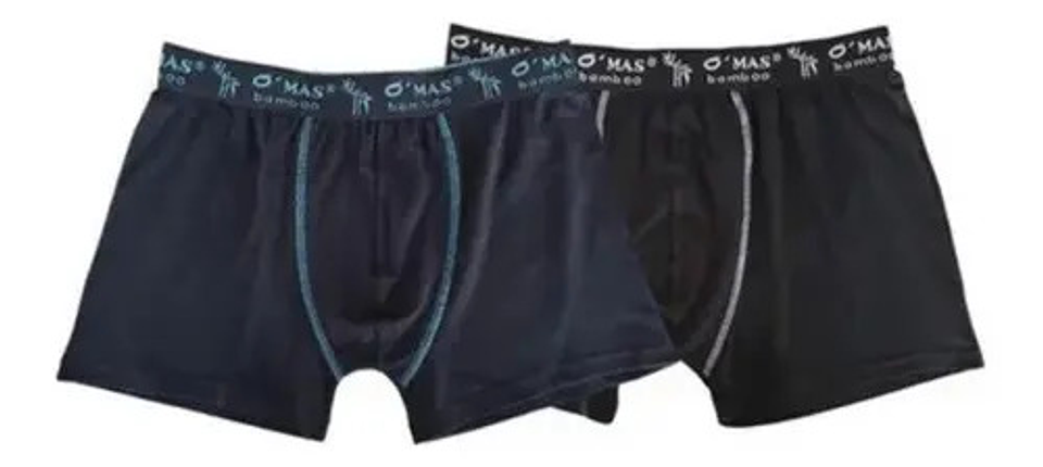 Pack 2 Bóxer Hombre Bamboo. Calzoncillo Liso. 4