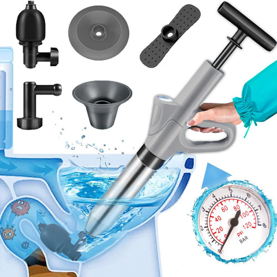 Dragado De Tuberías De Alta Presión, Destapador De Drenaje De Aire, Destapacaños Inodoro De Alta Presión, Destapa Caños Especializadas Para Baños, Lavabos, Tuberías Obstruidas 1