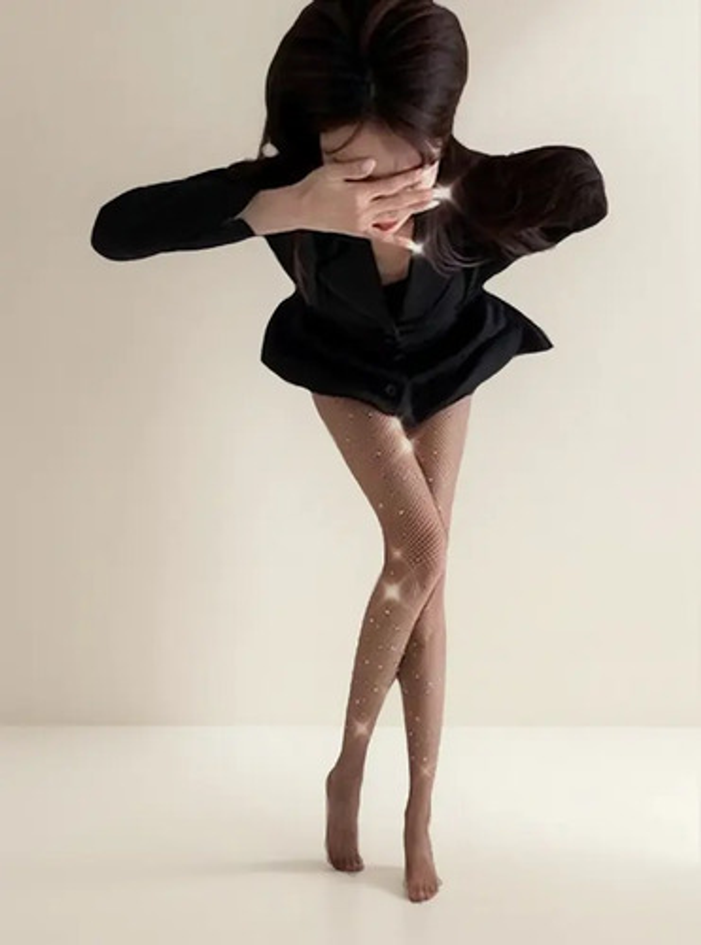 Pack2panty Con Brillos Negro, Panty Malla 1