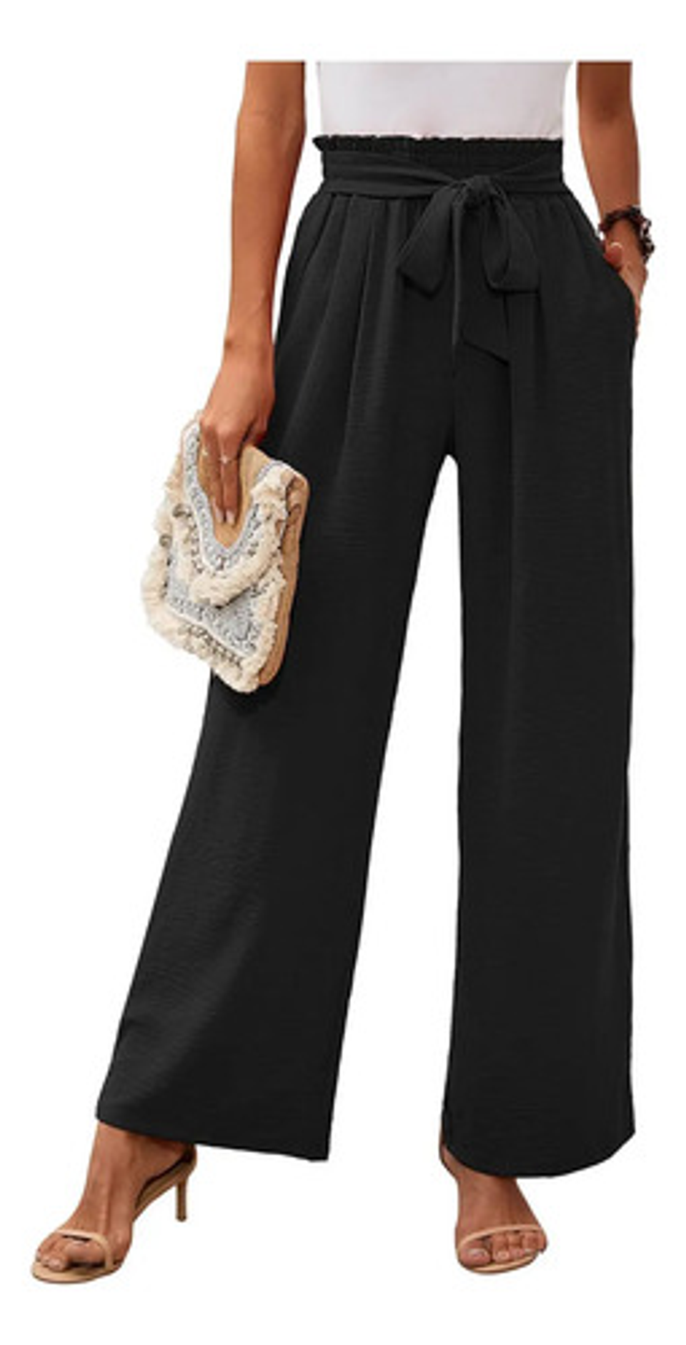 Pack 3 Pantalón Bombacho Liso De Mujer 100%  Algodón 2