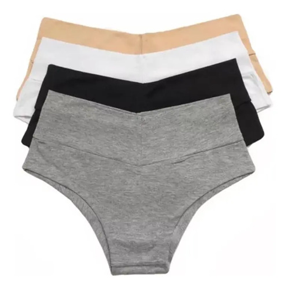Pack  6  Calzones Bikinis Tiro Alto Algodón Nuevo  Peruano 1
