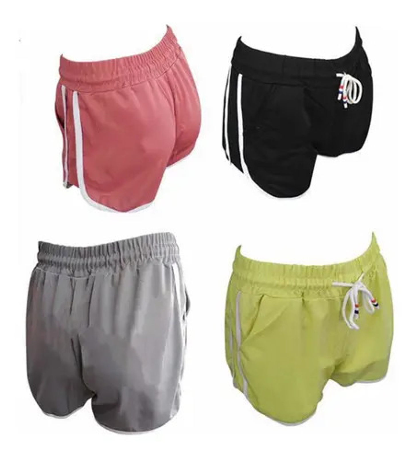 Pack 3 Short Deportivo Con Bolsillos Mujer, Color Surtido 3