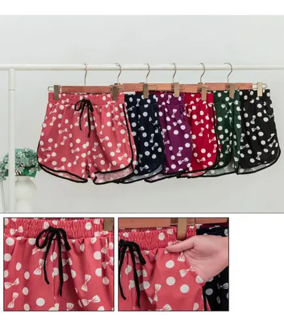 Pack 3 Short Deportivo Con Bolsillos Mujer, Color Surtido 4