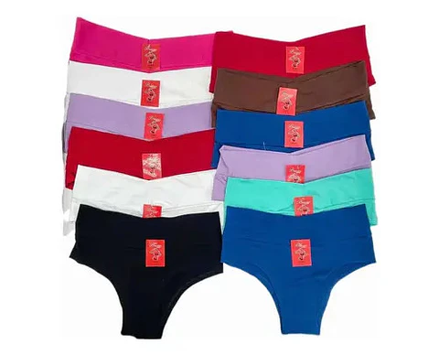 Pack  12  Calzones Bikinis Tiro Alto Algodón Nuevo  Peruano