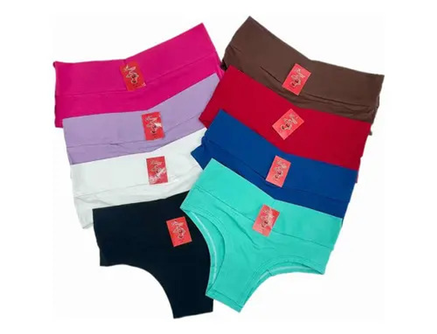 Pack  12  Calzones Bikinis Tiro Alto Algodón Nuevo  Peruano 2