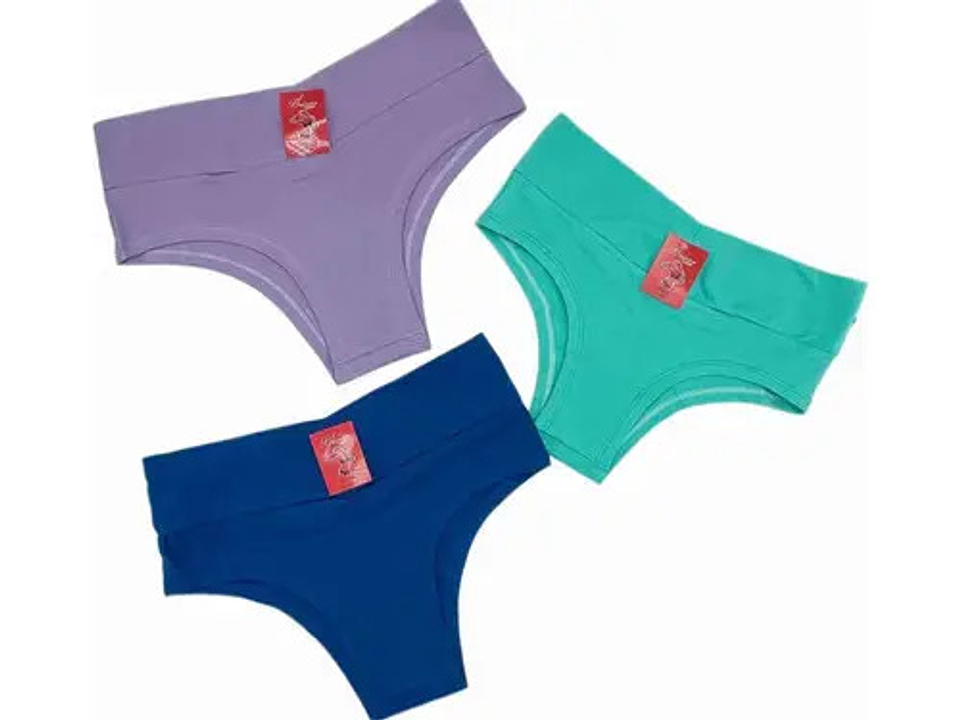 Pack  12  Calzones Bikinis Tiro Alto Algodón Nuevo  Peruano 3