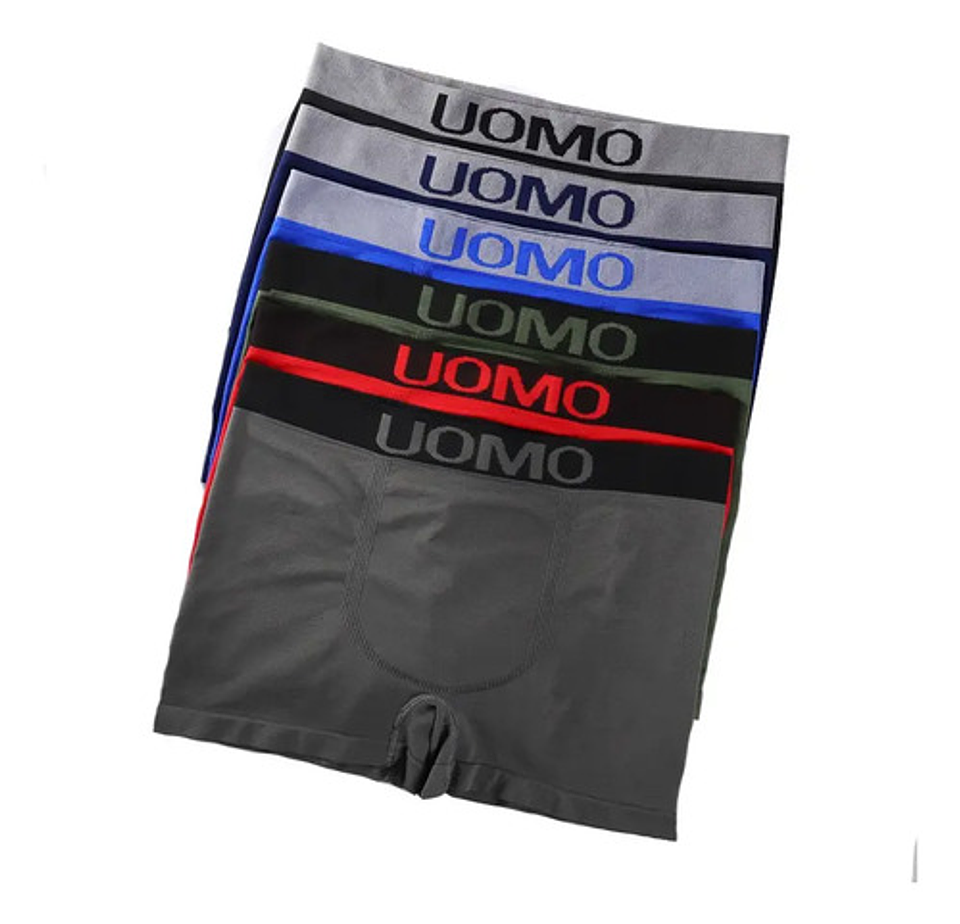 Pack 6 Bóxer Hombre Algodón Solo Color M L Xl Xxl 5