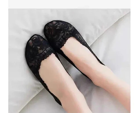 12 Pares Calcetines Invisibles Mujer Encaje
