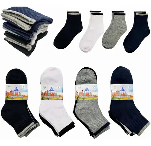 Pack 12 Calcetines De Niños Y Juvenil Deportes Y Colegio