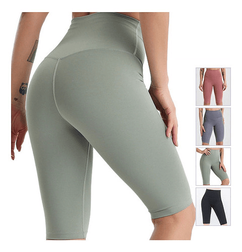 Calza Biker Corta Short Biker Deportiva  Mujer Lycra