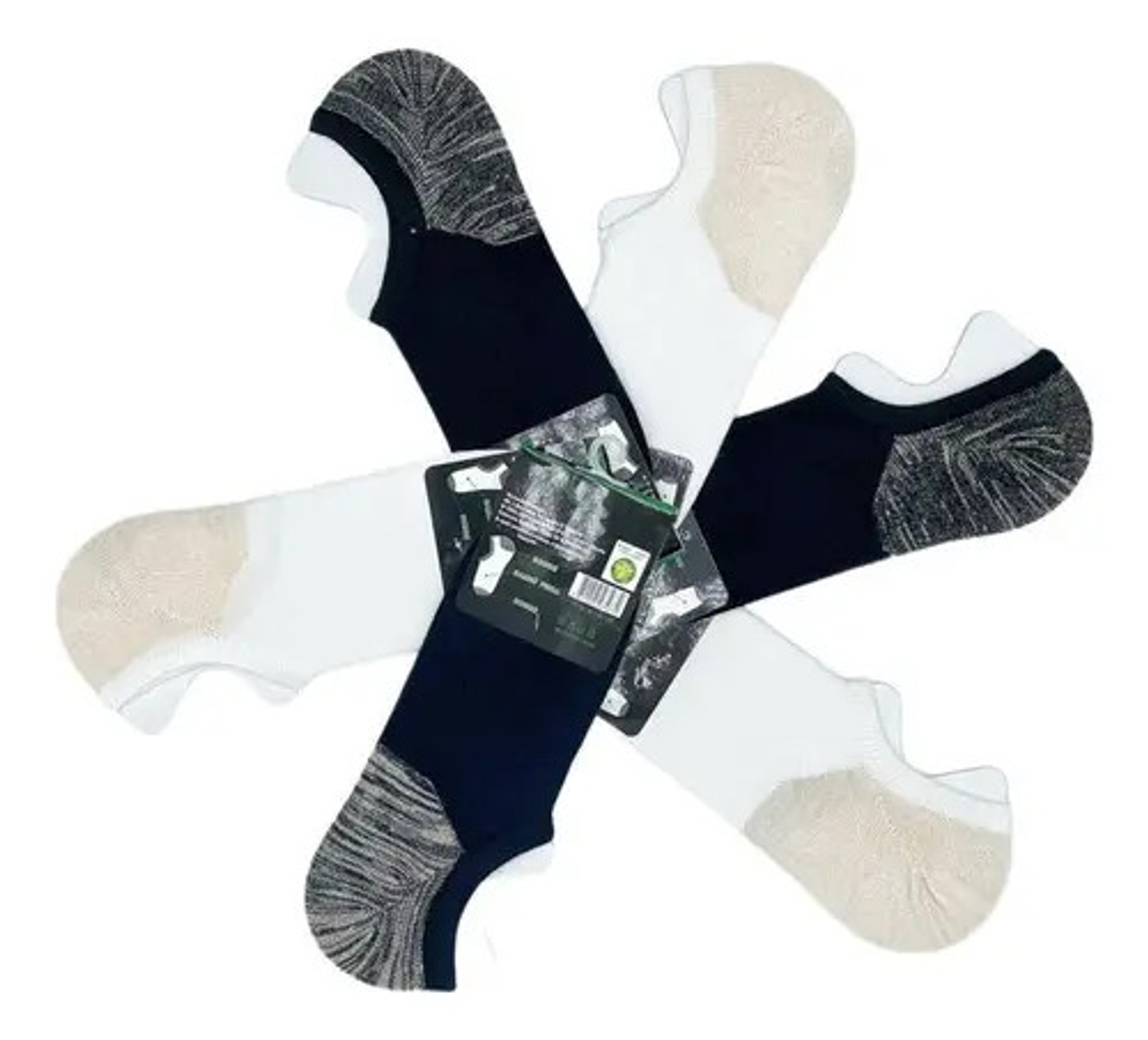 12 Pares Calcetines Hombre Invisible Cobre Con Bambú Algodón 1