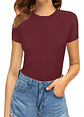 Pack 6 Body Mujer Liso Manga Corta Cuello Redondo - Miniatura 2