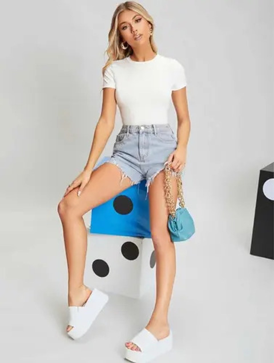 Pack 6 Body Mujer Liso Manga Corta Cuello Redondo 6