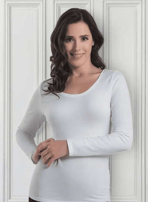 Pack 6 Camiseta De Mujer Manga Larga De Algodón.