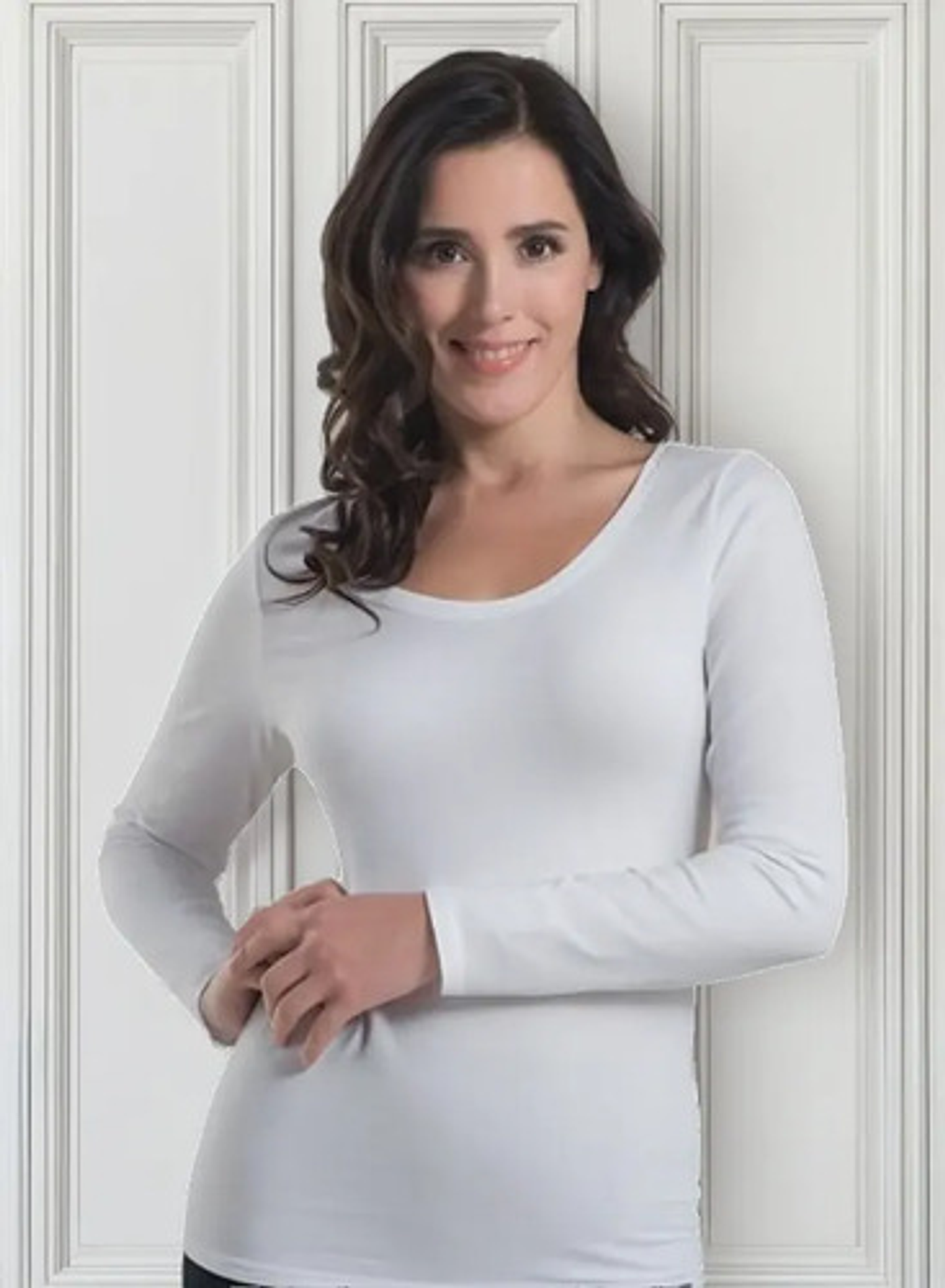 Pack 6 Camiseta De Mujer Manga Larga De Algodón. 1