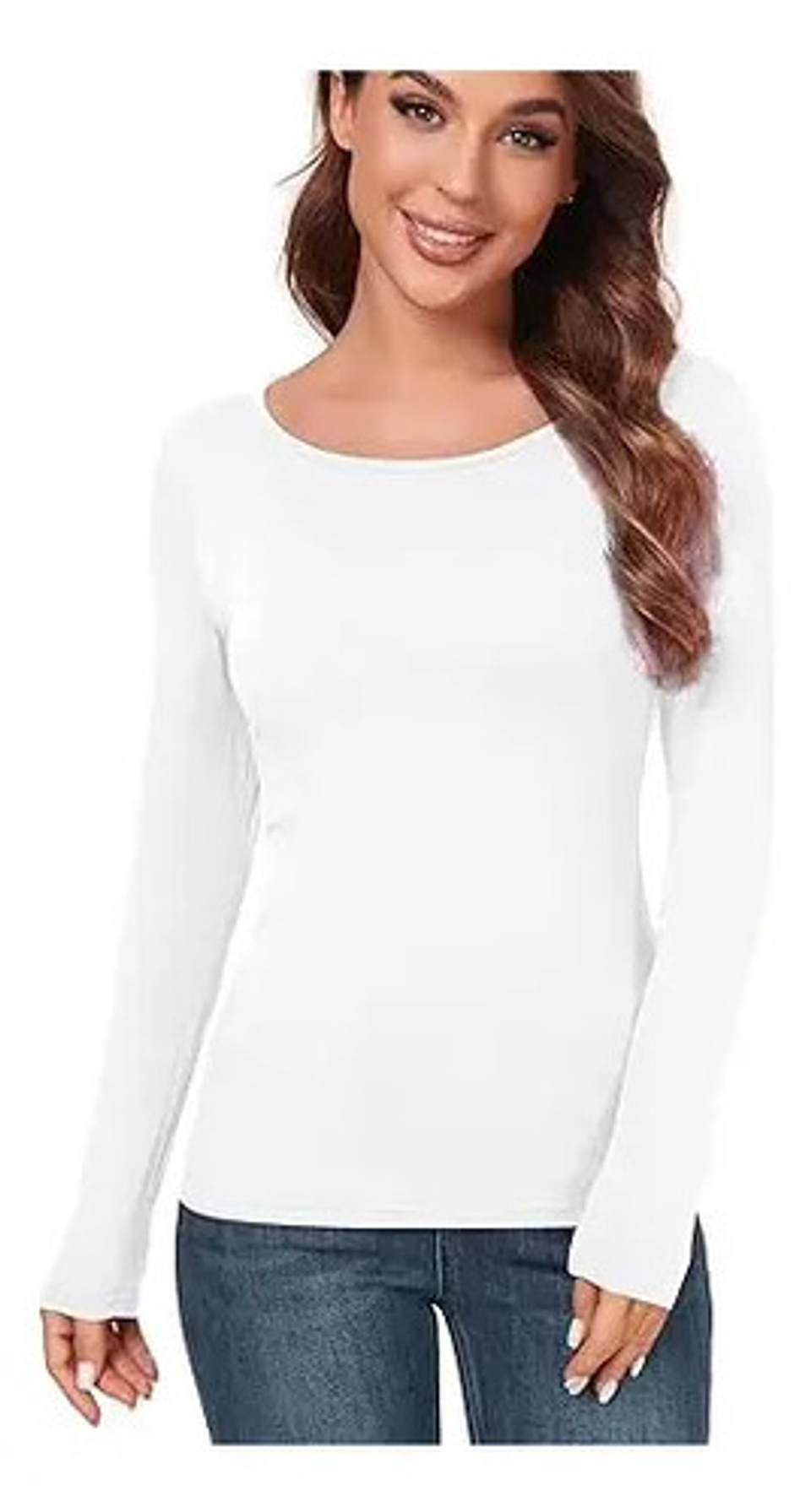 Pack 6 Camiseta De Mujer Manga Larga De Algodón. 4