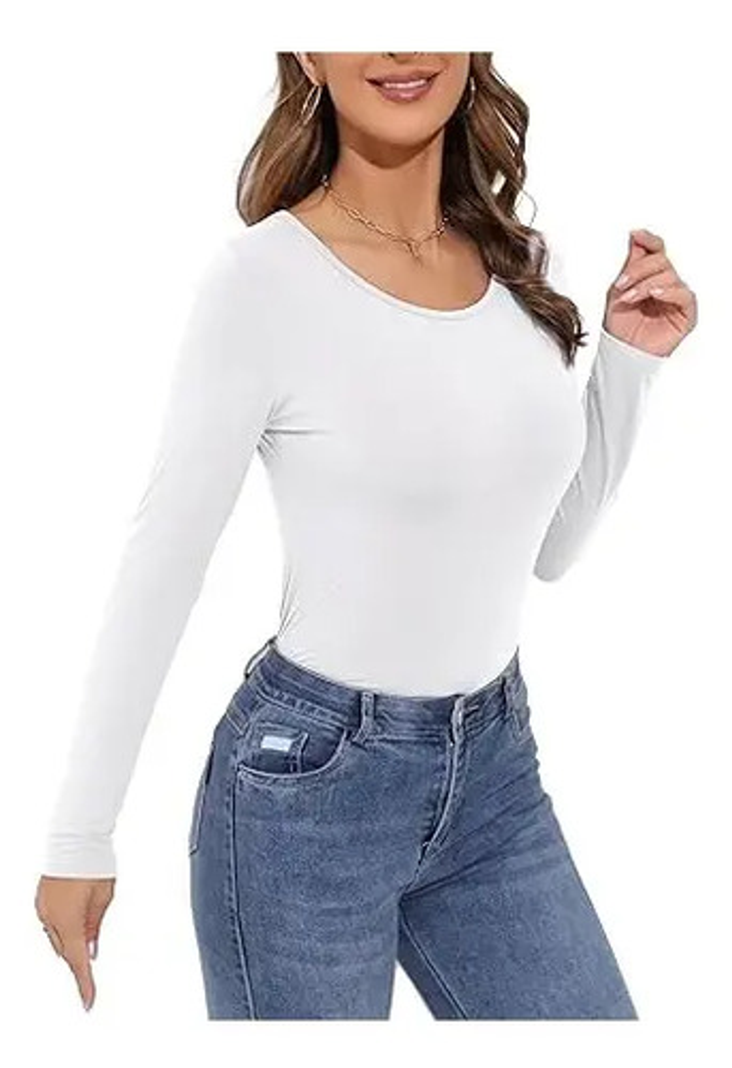 Pack 6 Camiseta De Mujer Manga Larga De Algodón. 8