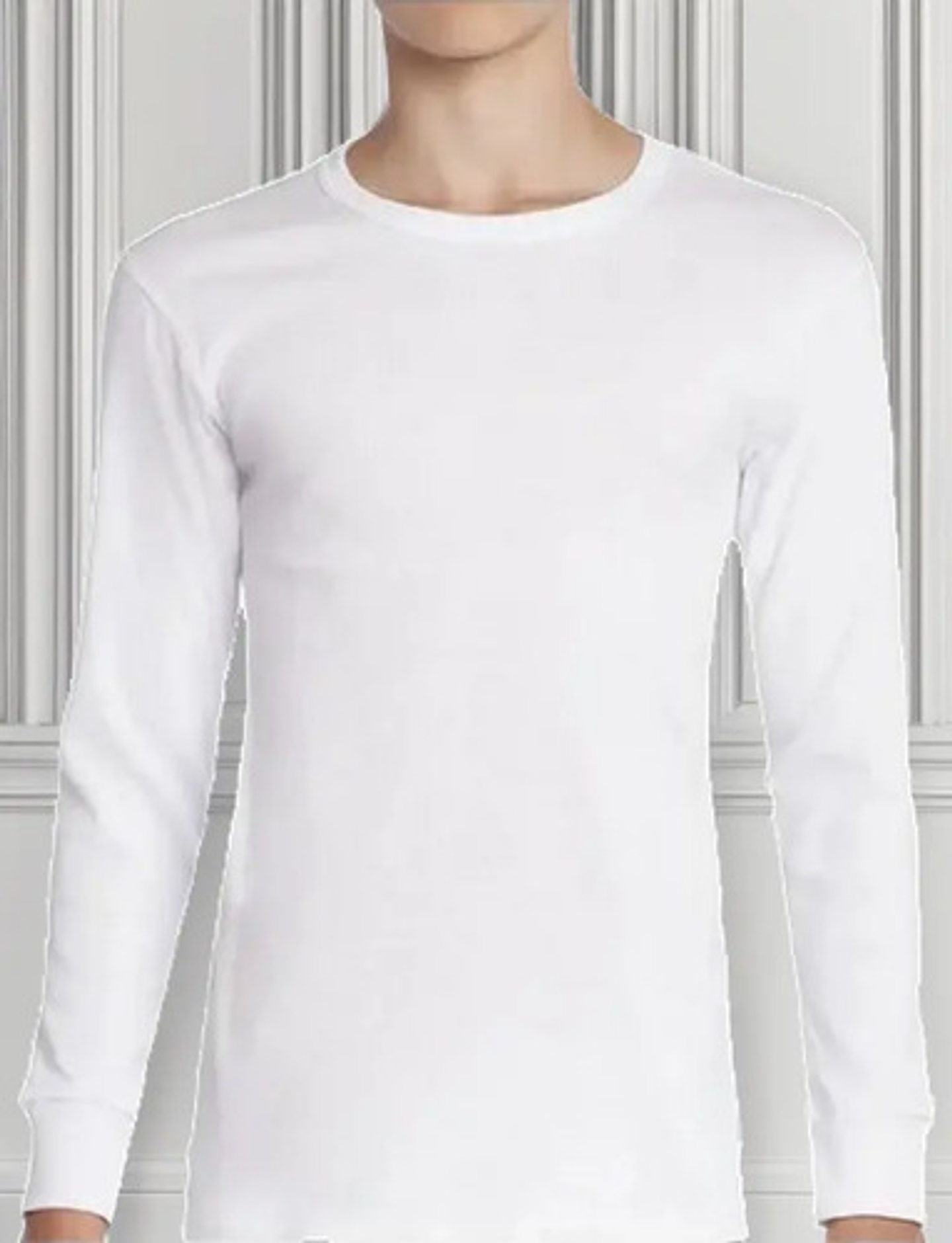 Camisetas Blancas Niño  Algodón Con Bambú Manga Larga  2