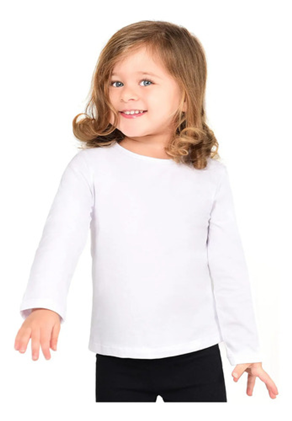 Camisetas Blancas Niño  Algodón Con Bambú Manga Larga  16