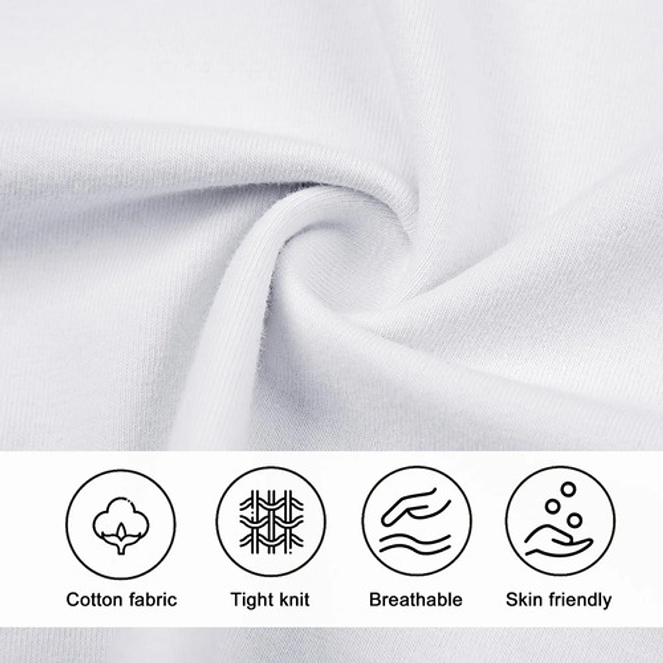 Camisetas Blancas Niño  Algodón Con Bambú Manga Larga  18