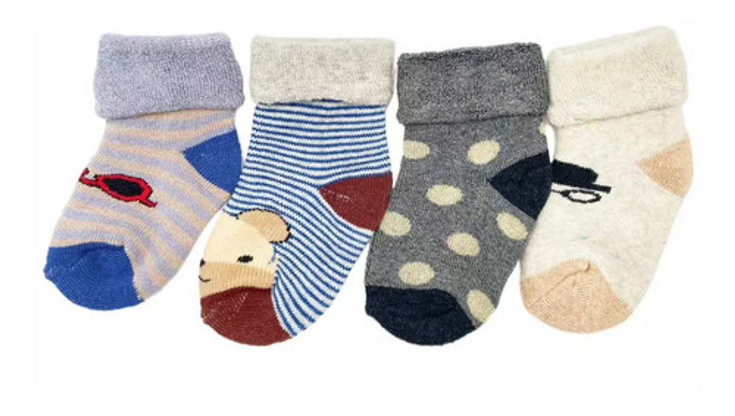 12pares Calcetines Antideslizantes Para Bebés De 1-2 Años 2